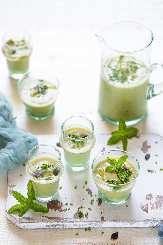 gaspacho avocat courgette tomate recette facile