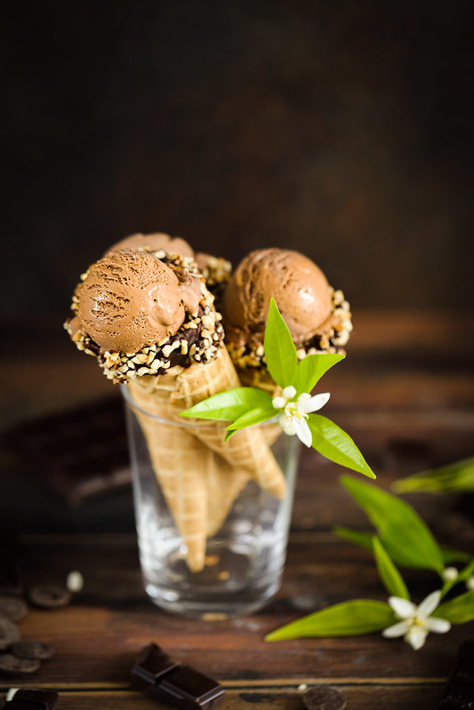 Crème glacée au chocolat