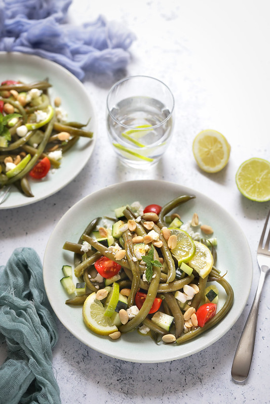 salade haricots verts feta citron