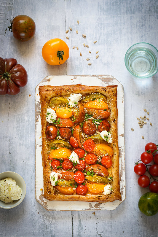 tarte fine tomates anciennes recette rapide