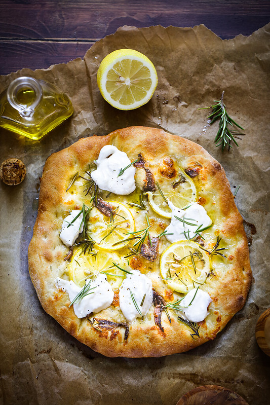 pizza burrata citron anchois recette italienne