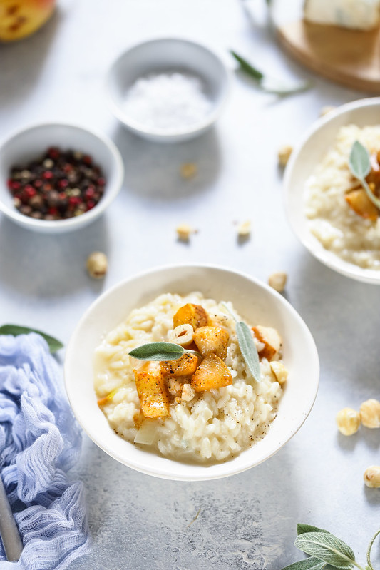 risotto gorgonzola poire recette italienne video