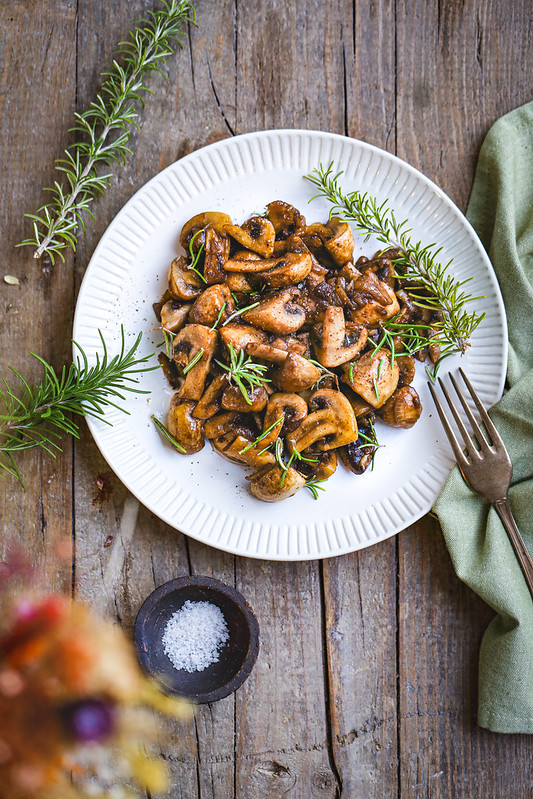 champignons sautes vinaigre balsamique recette pas chere