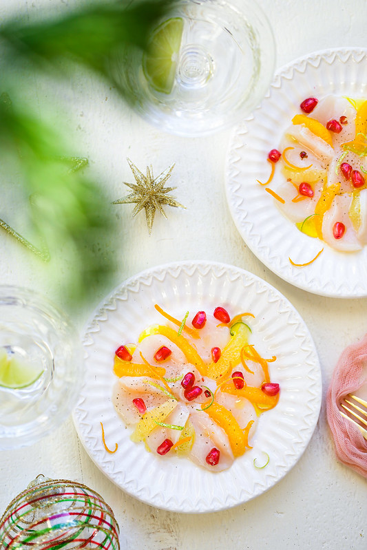 Carpaccio saint jacques agrumes recette