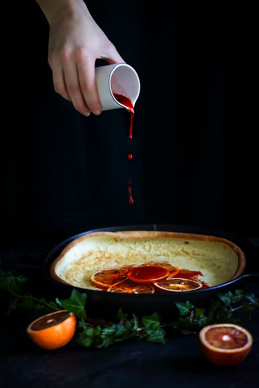 dutch pancake coulis orange