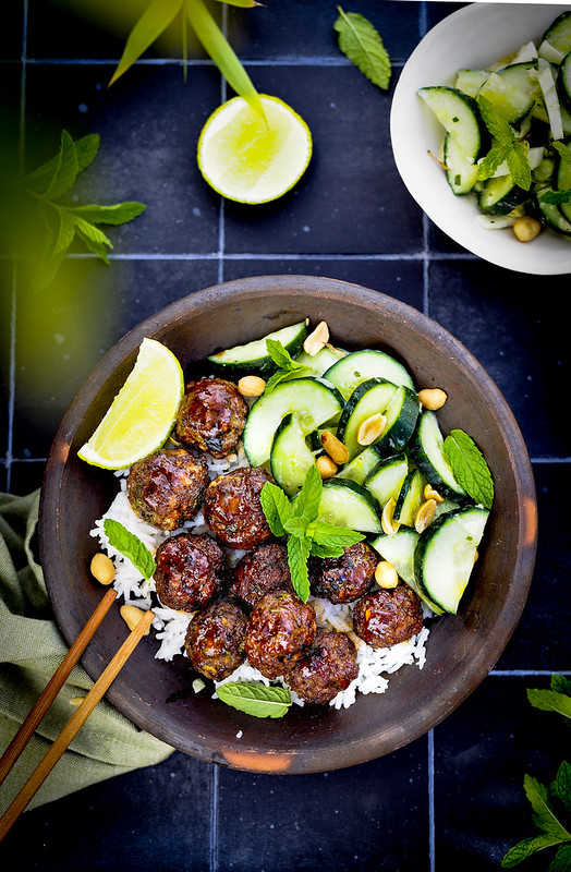 boulettes viande ricotta curry thai recette facile