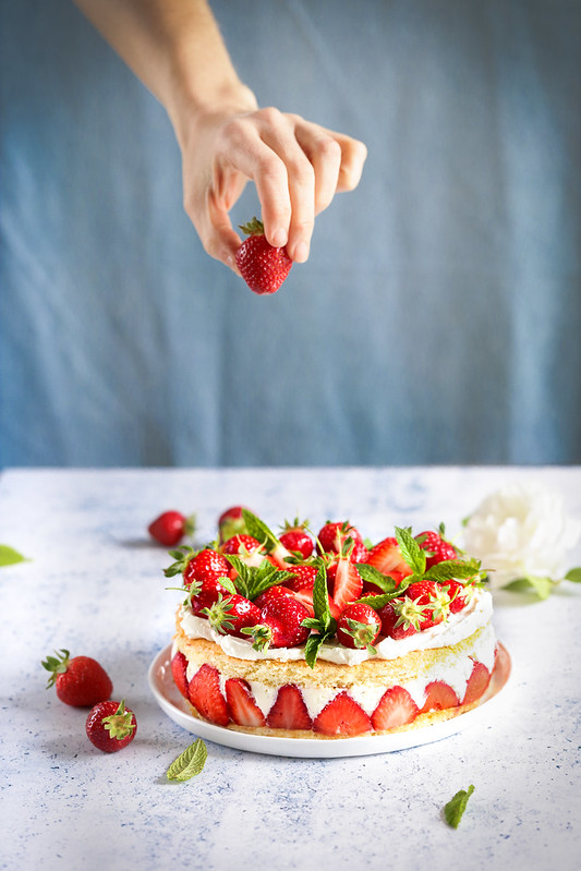 Fraisier maison - Recette dessert facile - Un déjeuner de soleil