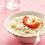 risotto crevettes burrata recette rapide