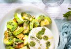 salade courgettes pesto burrata