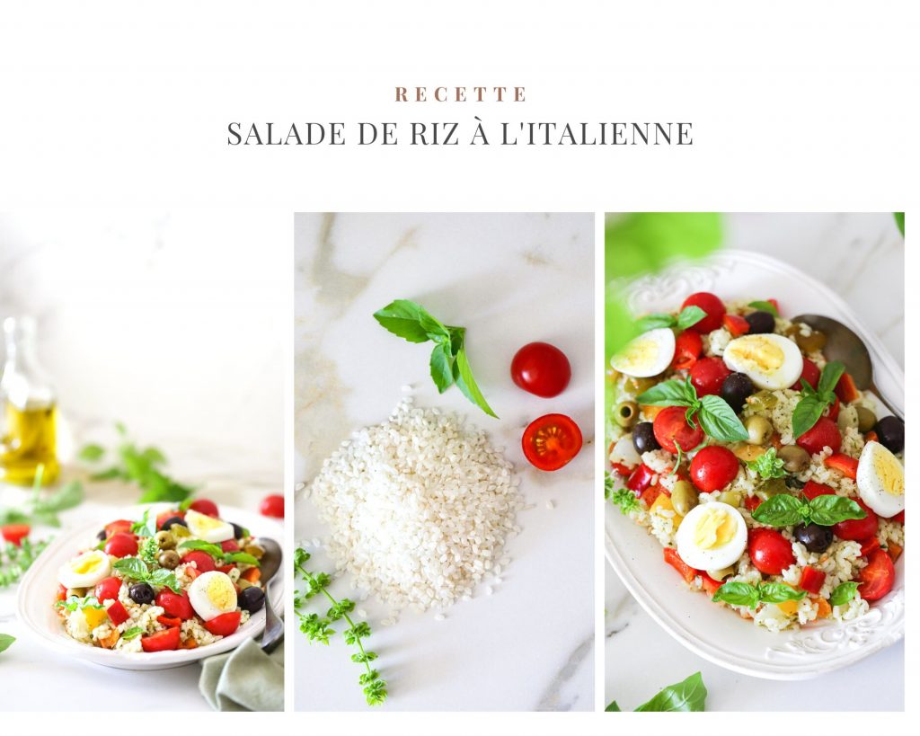 salade riz italienne thon tomate olives