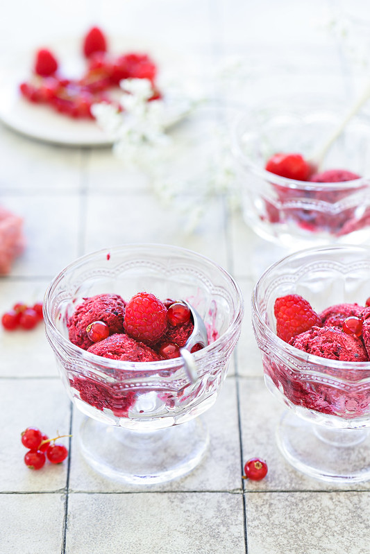 sorbet fruits rouges sans sorbetière