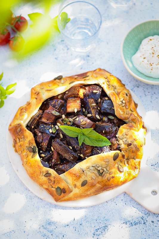 tarte salee aubergines sans moule