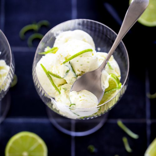 glace citron vert sans oeufs sans sorbetiere