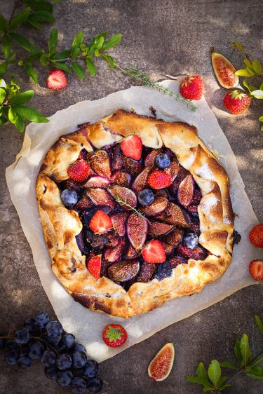 Tarte rustique figues