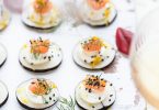 bouchees radis noirs saumon fume fromage frais