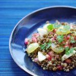 salade lentilles pommes raisin grenade