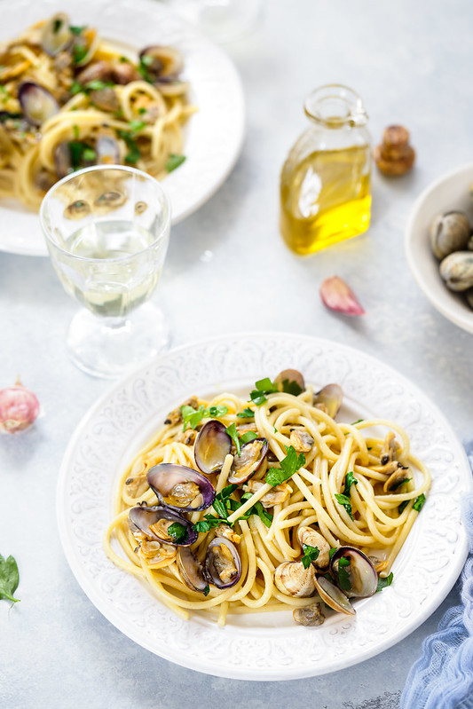 pates spaghetti vongole recette video