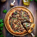 tarte pizza champignons coppa recette