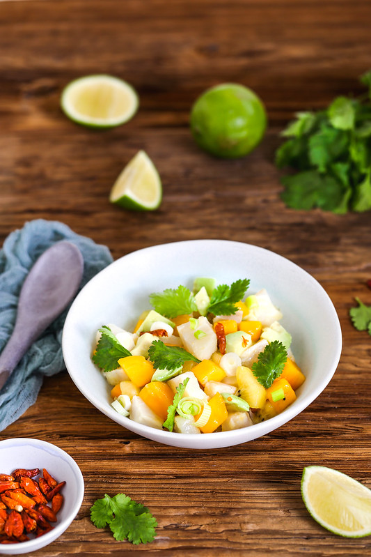 ceviche cabillaud mangue avocat recette facile