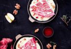 crepes roses gorgonzola noix pommes