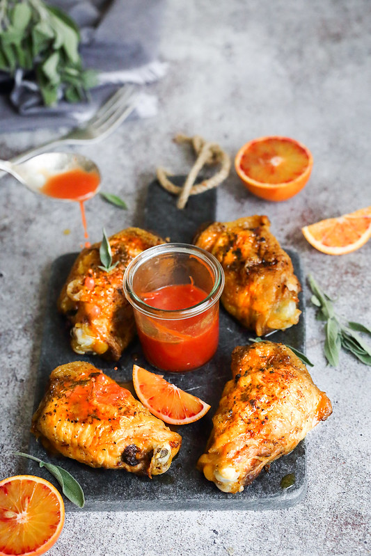 cuisses poulet roti sauce orange