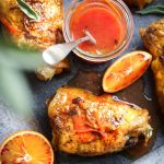 cuisses poulet roties sauce orange