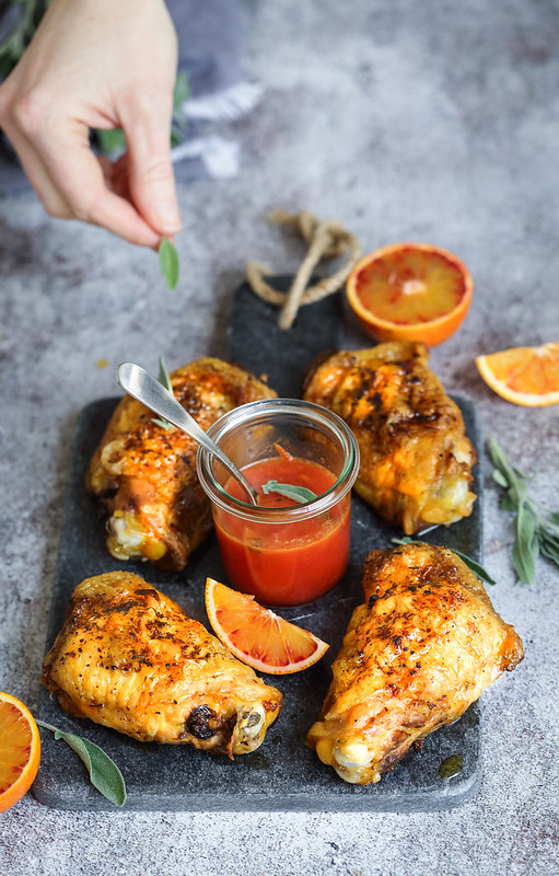 cuisses poulet roties sauce orange