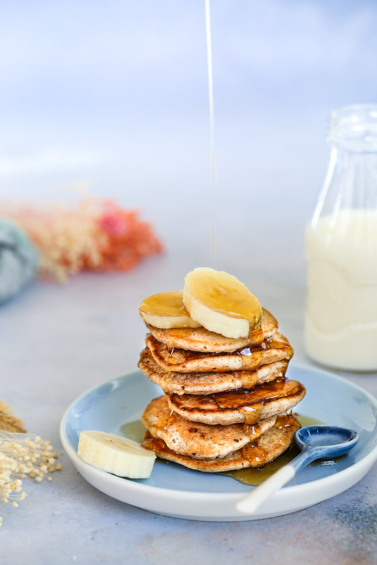 pancakes moelleux banane blancs oeuf