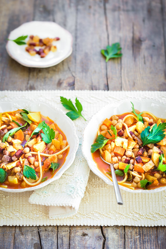 Minestrone aux pois chiches comme en Sardaigne - Recette soupe italienne -  Un déjeuner de soleil