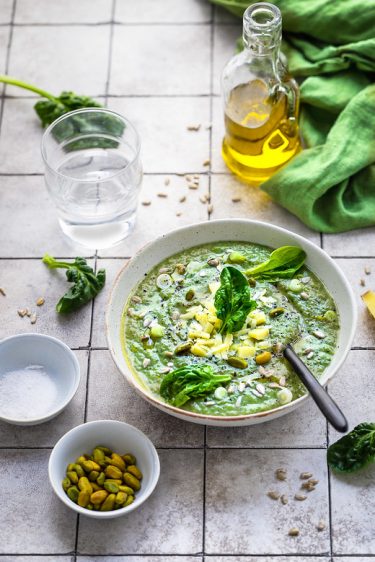 soupe topinambour poireau epinards recette legere