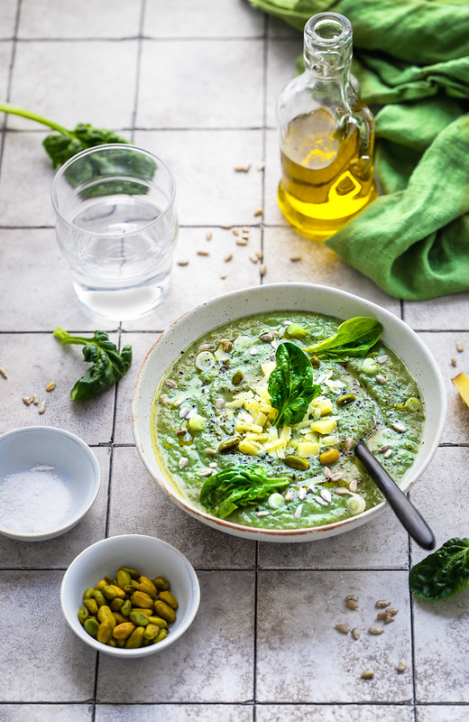 soupe topinambour poireau epinards recette legere