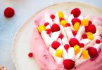 pavlova framboise forme coeur recette