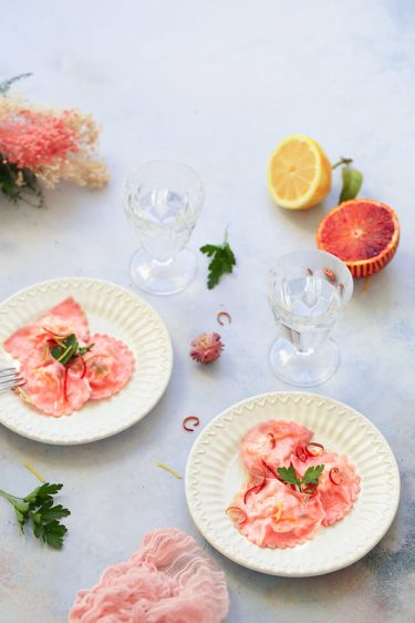 raviolis roses saumon ricotta recette video