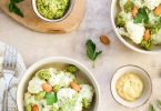 salade chou fleur moutarde tapenade yaourt legre