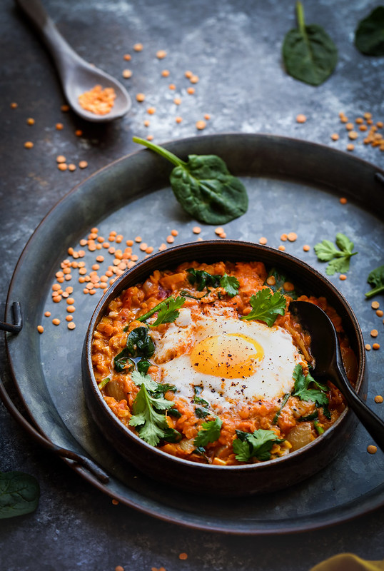 dahl lentilles corail oeuf recette facile vegetarienne