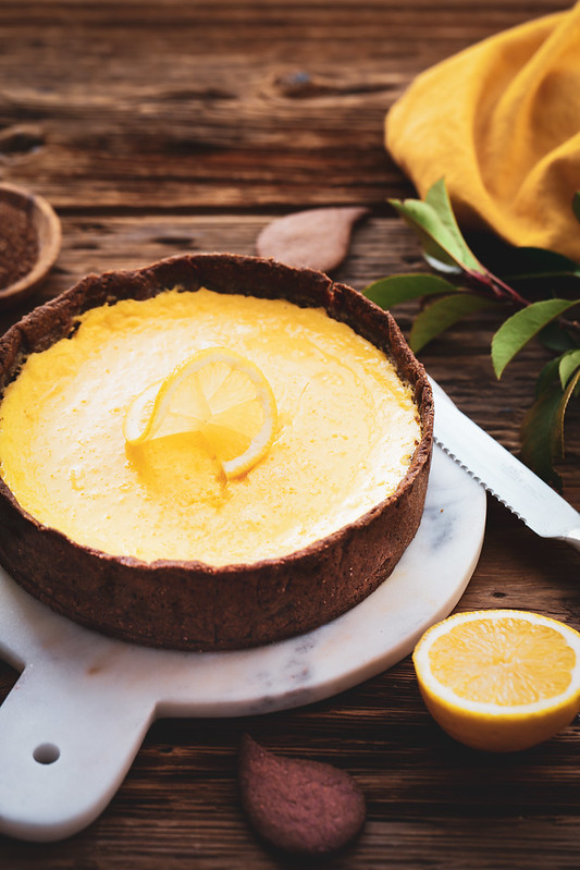 tarte citron cuite four type flan recette