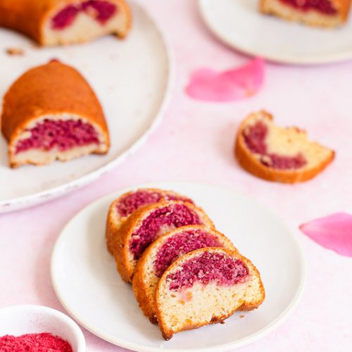 cake marbre framboise citron recette