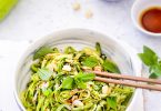 spaghetti courgettes salade crue vegan