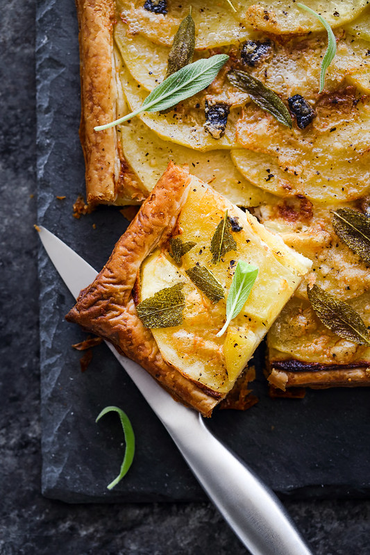 tarte fine pommes de terre recette rapide