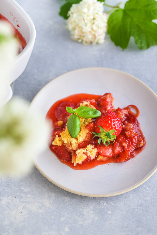 crumble fraises facile sans gluten amandes