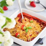 crumble fraises sans gluten parfums italiens recette