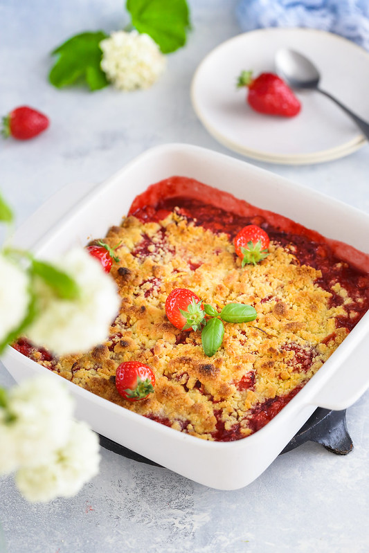 crumble sans gluten fraises mais amandes video