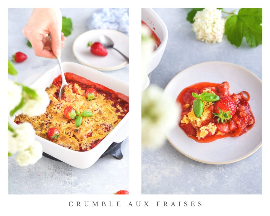 crumble fraises sbrisolona recette video