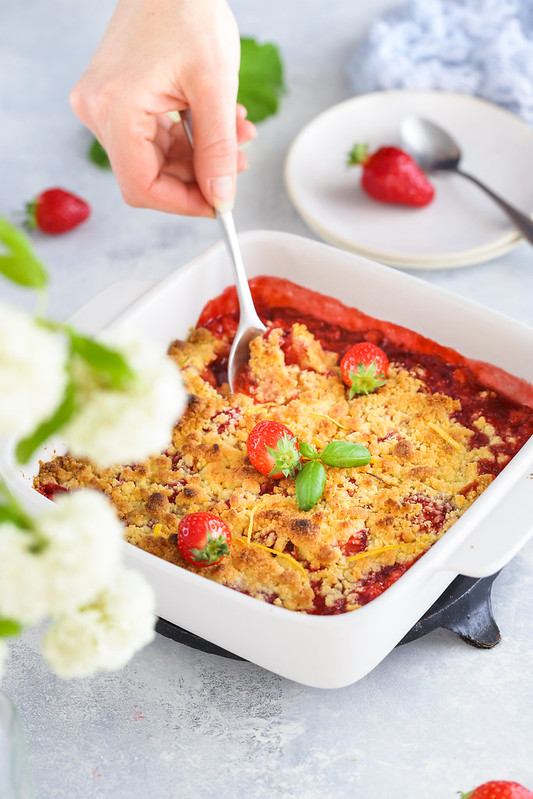 crumble fraise sans gluten video