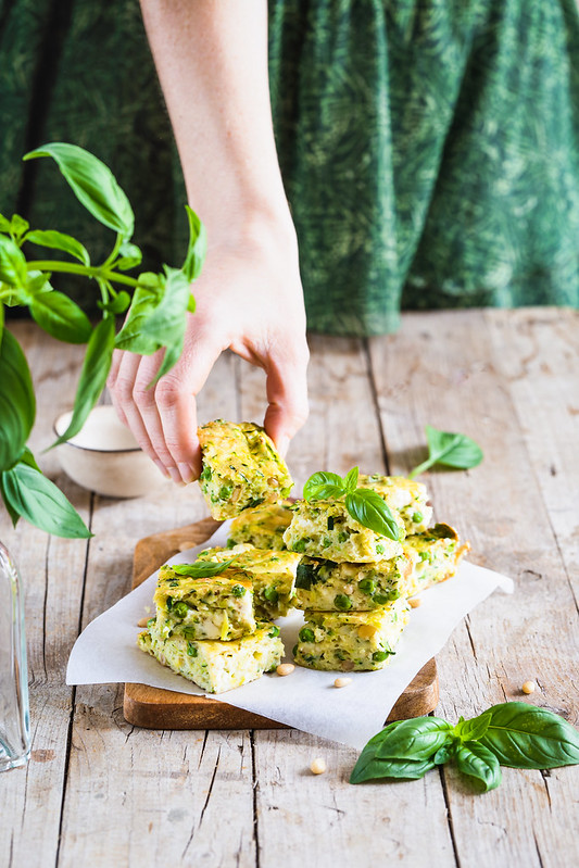 flant courgettes petits pois ricotta video