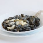 orecchiette encre seiche burrata recette