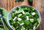 salade concombre celeri persil vegan