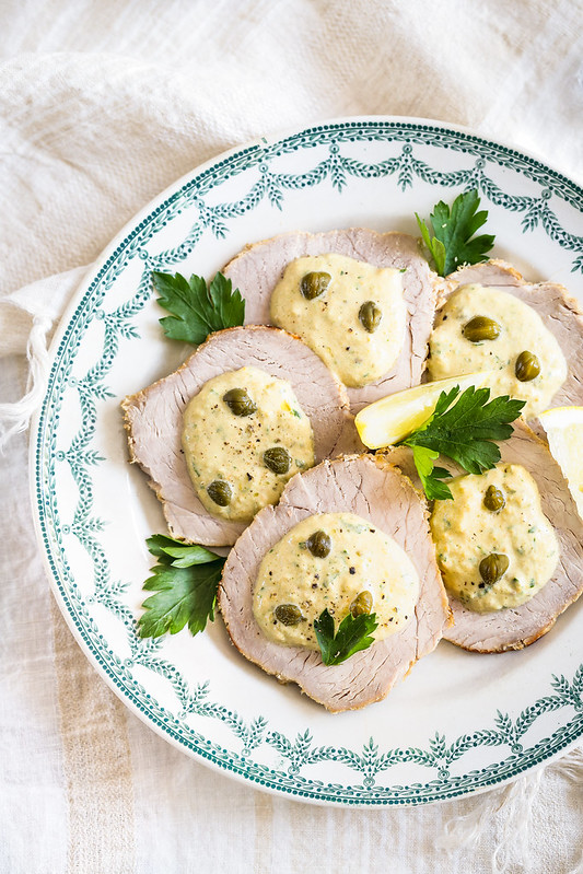 Vitello tonnato spécialité du Piémont en assiette individuelle 250 g