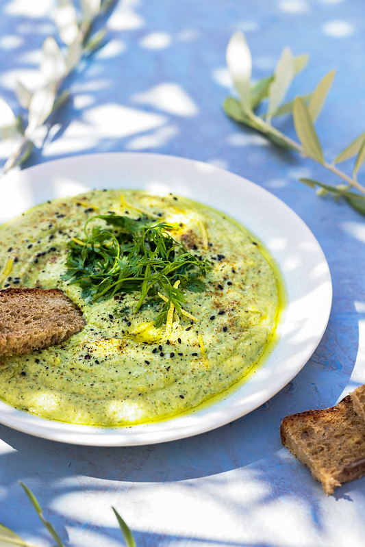 houmous feta herbes