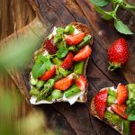 tartine fraise asperges recette light